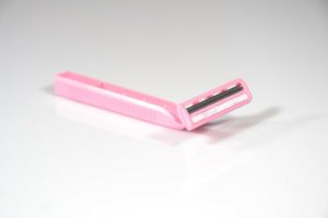 pink disposable razor