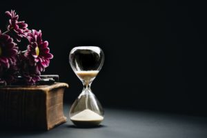 hourglass showing time is valuable