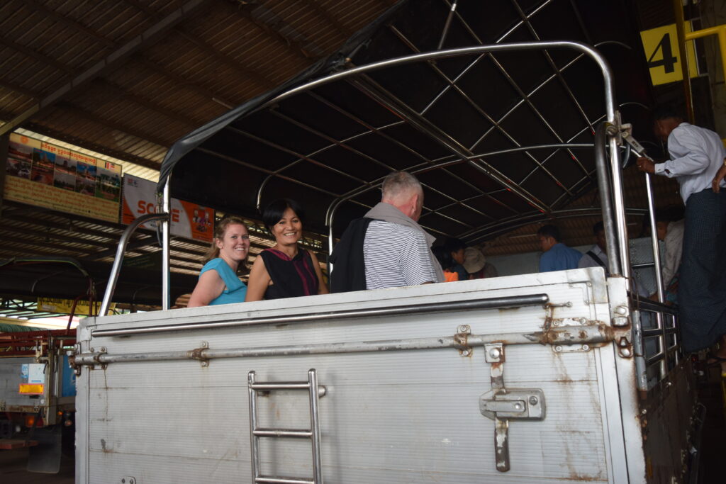 truck to Kyaiktiyo Pagoda on Thadingyut