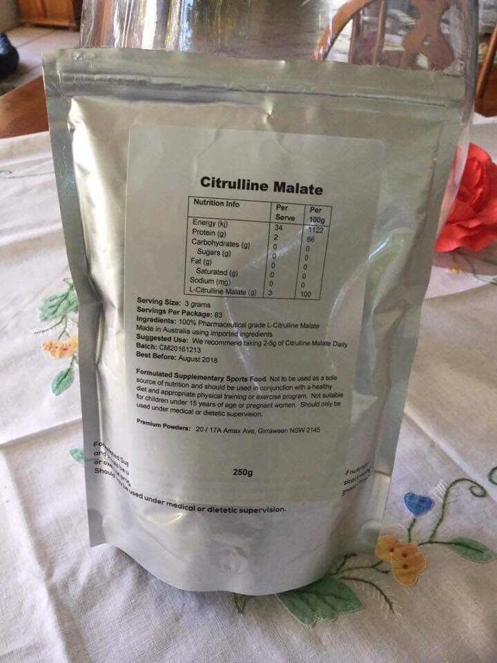 LC-M for narcolepsy packaging showing the nutrition information